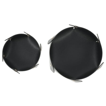 

2Pcs PU Leather Storage for Entryway Key Chain Storage Boxes Desktop Storage Boxes