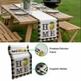 thumbnail image 5 of Lemon Table Runner - 120 Inch Long, Kitchen Dining Table Runner Dresser Scarves, Summer Botanical Black White Plaid Pastoral Farmhouse Decor for Coffee Tables Wedding Party Banquet, 5 of 8