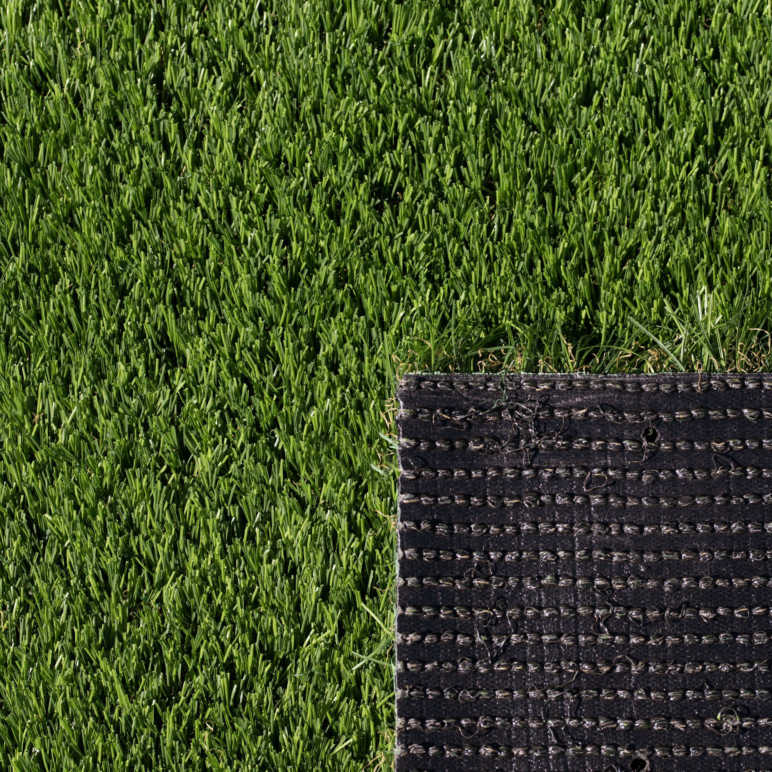 Emerald Green 4 in.  Width X 4 in.  Length x 38 Mm Thick Sample Pre Cut Artificial Grass Turf Roll