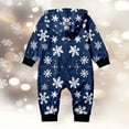 thumbnail image 4 of CONZONE Christmas Matching Family Pajamas Sets Xmas Snowflake Graphic Romper Jumpsuit Pj Set for Family Soft Warm Holiday Party Homewear Loungewear Sets for Men Women And Kids, 4 of 6