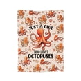 thumbnail image 2 of Octopus Blanket, Just A Girl Who Loves Octopus, Octopus Gifts for Girls, Octopus Lover Gift, Cartoon Ocean Blanket 60x50, 2 of 6