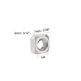 thumbnail image 2 of Unique Bargains M4 Square Nuts, 304 Stainless Steel Metric Coarse Thread Assortment Kit 50 Pcs, 2 of 3