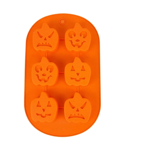 Halloween Silicone Mold Pumpkin Ghost Skull Bat Shapes for Resin Casting Plaster DIY Crafting Cake Decoration and Baking