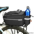 thumbnail image 2 of Insulated Bicycle Trunk Bag, Waterproof Rear Rack Pannier With Reflective Strip & Shoulder Strap, Convertible Cycling Storage For Commuting, MTB, Touring (11L, Multiple Colors),Grey, 2 of 5