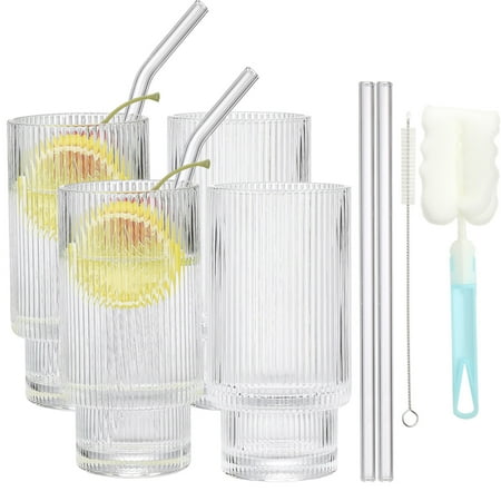 

Ripple Iced Coffee Cups Glassware Cleaning Brush Durable Vintage For Coocktail Whiskey Beer Water Drinking Glasses