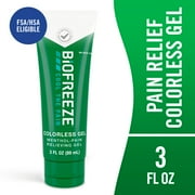 Biofreeze Pain Relief Gel, for Back Knee Muscle Joint and Arthritis Pain, 3 fl oz Menthol