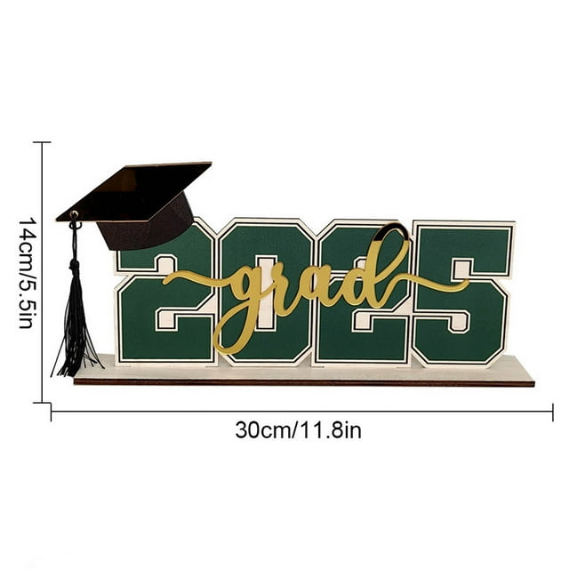 2025 Graduation Season Wooden Tabletop Holiday Decorative Ornament Graduation Season Gift