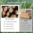 thumbnail image 4 of Tribesigns 63" Solid Wood Entryway Bench, Farmhouse Wooden Shoe Bench Seating Benches with Thickened Legs, Bench End of Bed, 4 of 6