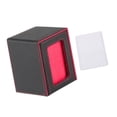 thumbnail image 4 of koolsoo Card Deck Box Card Deck Storage Box, Transparent Window Album Card Holder Case Card Cards Case TCG Cards Protector Decks Case black red, 4 of 9