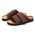 thumbnail image 3 of Unisex Cork Sandals Beach Slides for Men & Women Couple Matching Summer Shoes, 3 of 12