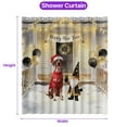 thumbnail image 5 of Happy New Year 2026 German Shorthaired Pointer Santa Gnome Holiday Party Snow Shower Curtain GSP Lover Dog Gift Waterproof Bathroom Bathtub Curtain - 13019, 5 of 5