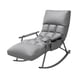 thumbnail image 4 of Mecedora con respaldo alto, sillón mecedor, elegante, moderno, versátil, sofá perezoso, silla decorativa para oficina, balcón y jardín Gris oscuro, 4 of 8