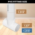 thumbnail image 2 of Tubo PVC Fitting Tee de 3 vías, 1 pulgada, apto para muebles, paquete de 16, 2 of 7