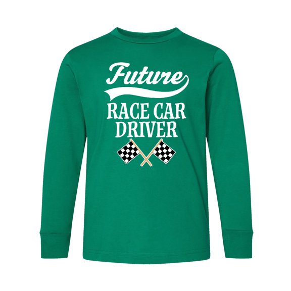 Inktastic Future Race Car Driver Racing Long Sleeve Youth T-Shirt