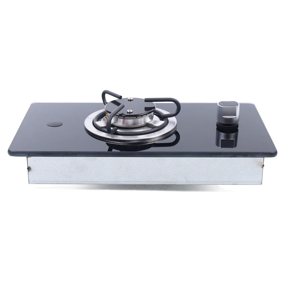 Black Rectangular Boat Caravan Burner RV Camper LPG Gas Stove Hob with Tempered Glass Gas Stove