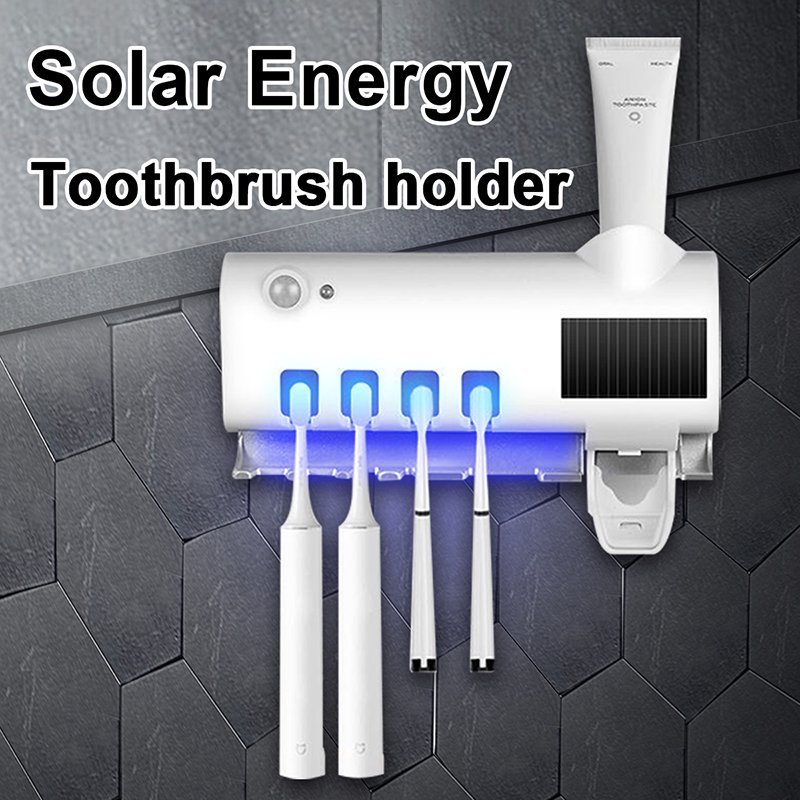 UV Light Toothbrush Sanitizer Sterilizer Automatic Toothpaste , USB