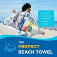 thumbnail image 2 of Kaufman New Bill Multicolor Beach Towel. Size 30"x 60" Bath Towel - 2 Pack Set, 2 of 7