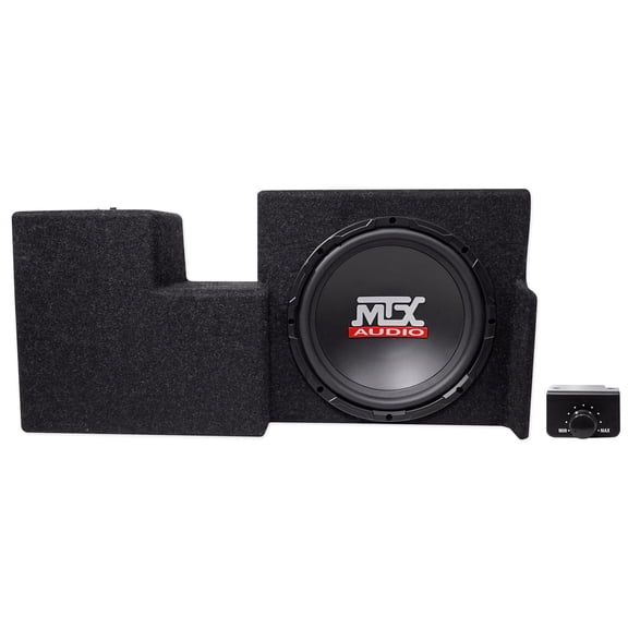 Active 10" MTX Subwoofer Sealed Sub Box Enclosure For 09-15 Ford F-150 Super Cab