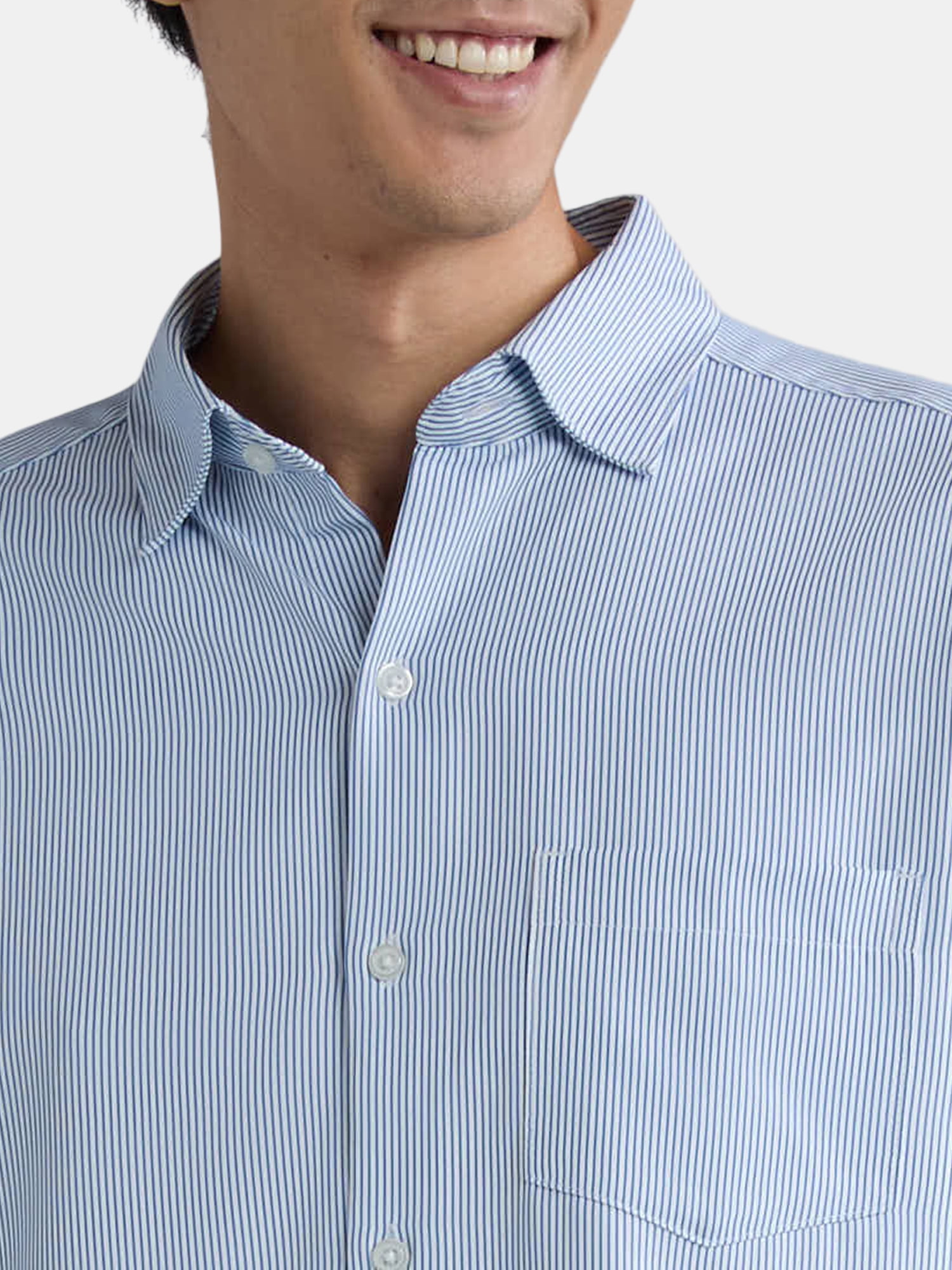 George Men’s Performance Dress Shirt with Long Sleeves, Sizes S-3XL