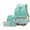 Green, variant on Backpacks for Kids Canvas 3 Piece Kids Backpack Set Printed School Bag with Lunch Tote Pencil Case Black One Size