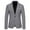 Gray, variant on QENGING Men's Suit Jacket Single Breasted Plian Suit Fashion Suit Business Casual Suit Wool Suit Coat for Home Party Outdoor
