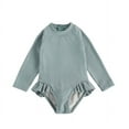thumbnail image 5 of Toddler Girls Long Sleeve Frill One Piece Swimsuit, 5 of 5