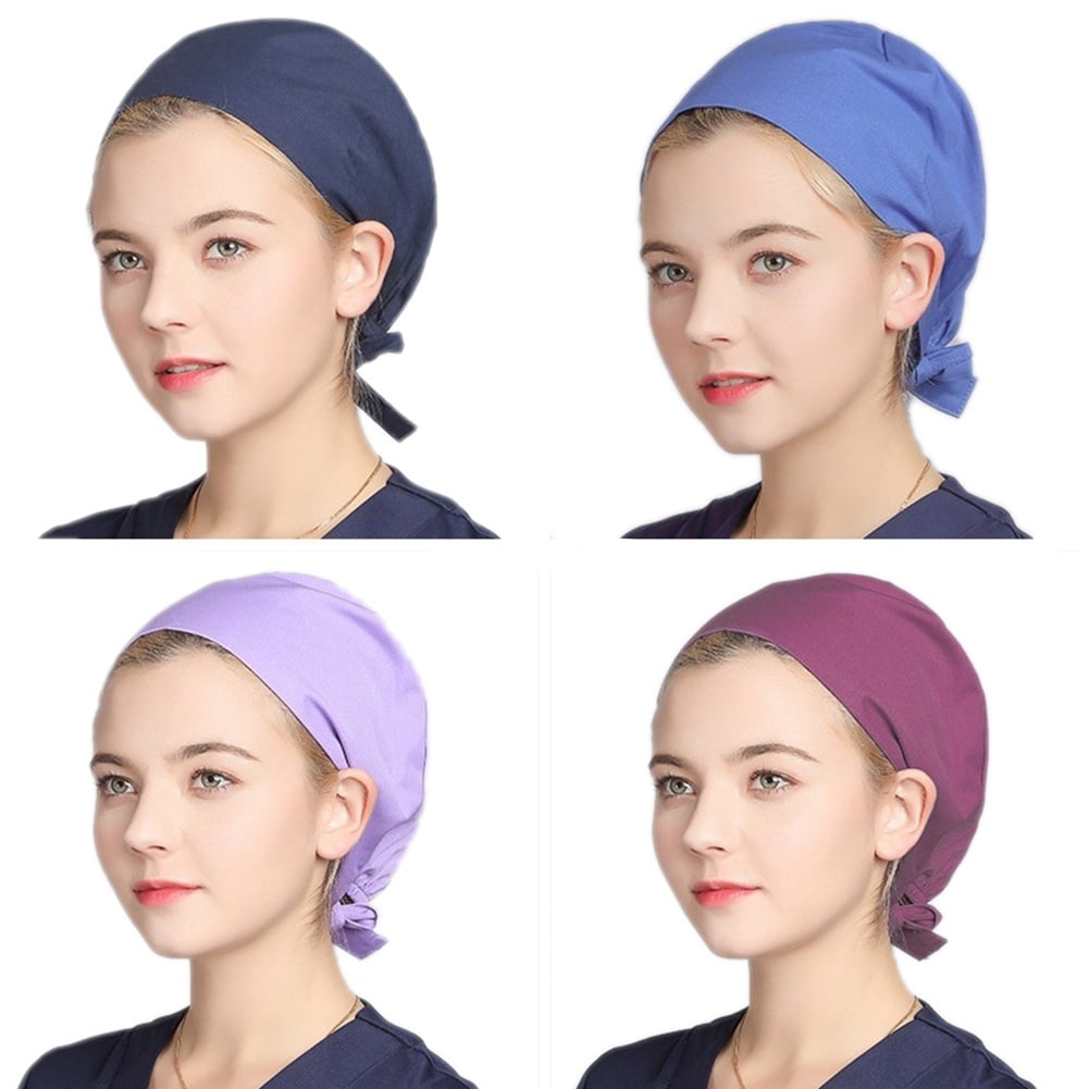 Men Women Scrub Cap Adjustable Doctor 