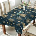 thumbnail image 4 of 60"x120" Christmas Tree Tablecloth, Waterproof Washable Polyester Square Table Cover, Durable Tablecloth for Kitchen Dining Table Party Decor, 4 of 7