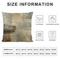 thumbnail image 5 of YINGXI White Brown , Brown and Beige Abstract Art Painting Linen Square Throw Sofa Decorative Pillowcase 20x20in, 5 of 5