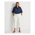 thumbnail image 3 of LAUREN RALPH LAUREN Womens Navy Eyelet Shirttail Hem Long Sleeve Point Collar Wear To Work Button Up Top Plus 1X, 3 of 4