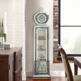 thumbnail image 6 of Grandfather Clock with 4 Compartments and Mirror Frame Silver - Saltoro Sherpi, 6 of 6
