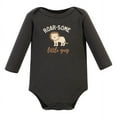 thumbnail image 4 of Hudson Baby Infant Boy Cotton Bodysuit and Pant Set, Brave Lion Long Sleeve, 3-6 Months, 4 of 5