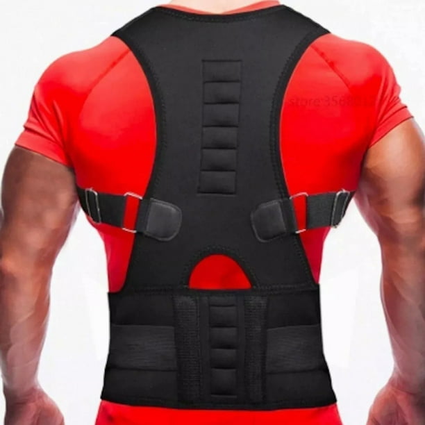 Corrector de postura con soporte lumbar magnético