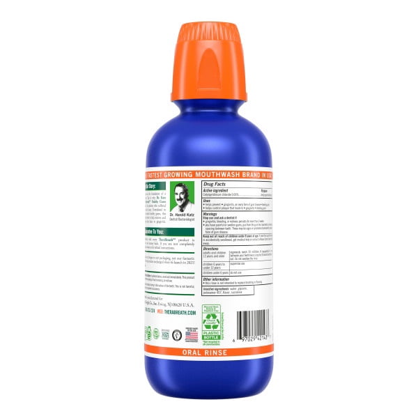 Therabreath Healthy Gums Oral Rinse, Clean Mint, 16 fl oz (Pack of 2)
