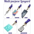 thumbnail image 5 of Teacher Scrunchie Lanyards for ID Badges Keys Cute Neck Stretchy Lanyards Retractable Keychain Holder for Women Ladies, 5 of 14