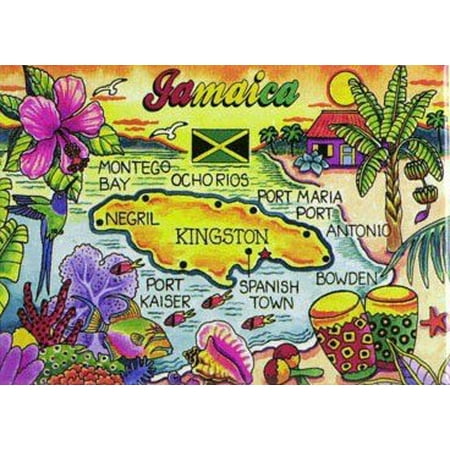 Jamaica Caribbean Fridge Collector's Souvenir Magnet 2.5
