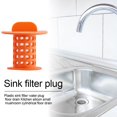 thumbnail image 5 of 2uds. Filtro de colador de fregadero antiobstrucción para baño (naranja), 5 of 5