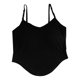thumbnail image 1 of Camiseta sin mangas para mujer con tirantes finos ajustables Tejido acanalado Camiseta sin mangas acolchada ajustada para uso diario Negro Tamaño libre (40-60 kg), 1 of 5