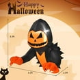 thumbnail image 3 of Costway 3.3 FT Halloween Inflatable Pumpkin Head Ghost Broke Out from Window, 3 of 10