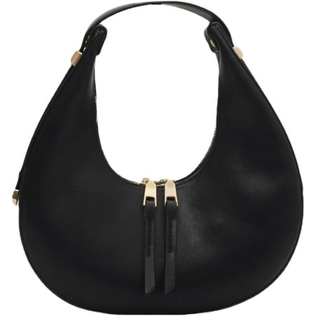 Women s Top Handle Handbag Leather Shoulder Bag Dumpling Clutch Purse