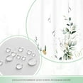 thumbnail image 6 of Sage Green Eucalyptus Botanical Shower Curtain Watercolor Leaves Plants Bathroom Curtains Set Mint Gold Floral Nature 72Wx72L Inches Bath Accessories Decor Fabric 12 Hooks, 6 of 6