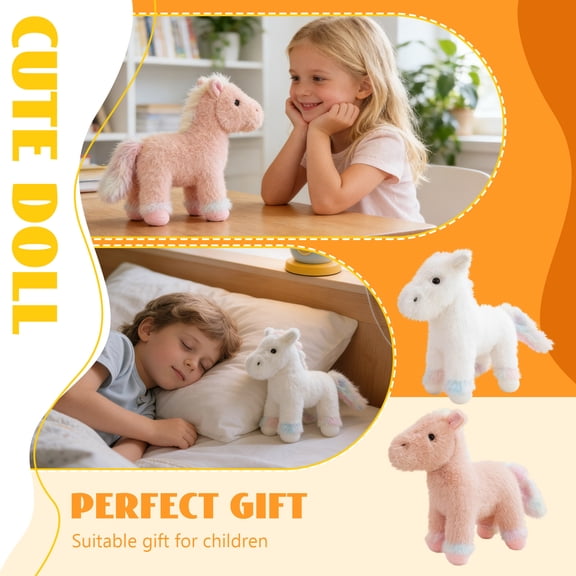 Horse Stuffed Animal Horse Plush Toy Birthday Gift 9.8 Inches , 1Pcs