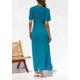 thumbnail image 2 of Vestido PRETTYGARDEN con Calados y Forro Azul Lago Talla L, 2 of 6