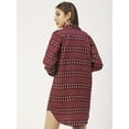 thumbnail image 4 of Moomaya Printed Womens Collared Long Shirt, Button Down Casual Summer Shirt Dress, 4 of 8