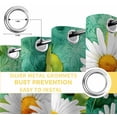 thumbnail image 4 of Spring Daisy Blackout Curtains for Bedroom, Flowers Country Leaves Watercolor Plants Thermal Insulated Kitchen Drapes with Grommets, Light Blocking Window Treatment, 2 Panels 27.5" x 39", 4 of 7
