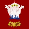 thumbnail image 2 of Men's Toy Story Halloween Squeeze Alien Boo Ghosts  Graphic Tee Red 3X Large, 2 of 5