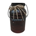 thumbnail image 1 of koolsoo Retro Iron Flower Bucket Multipurpose Smoothly Surface Rustic Garden Plant Pot Flower Pot Planter for Home Office Patios Decor red, 1 of 9