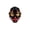 A, variant on Mechanical Cyberpunk Demon Mask Black Gold Red Scary Full Face Mask Halloween Cosplay Costume Accessory
