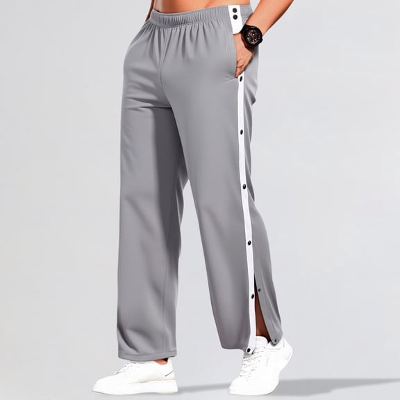 Conairie Men and Womens Sweatpants With Pockets Fashion Relaxed Fit Athletic Pantss Fall Running Pants With Pocket Grey L