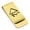 Gold, variant on Stainless Steel Sulfur Alchemy Symbol Classic Slim Money Clip Credit Card Holder